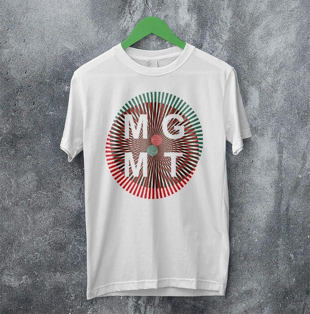 New MGMT Band Album Music Heavy Cotton White T Shirt TU519 M