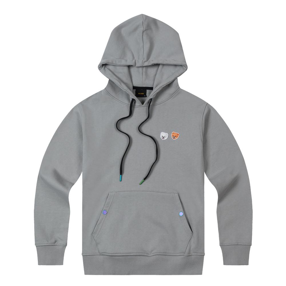 Seriver Pome Two Patch Hood Gr Gray/L