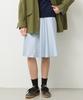 Nyuluki Flared Midi Skirt_Light Blue