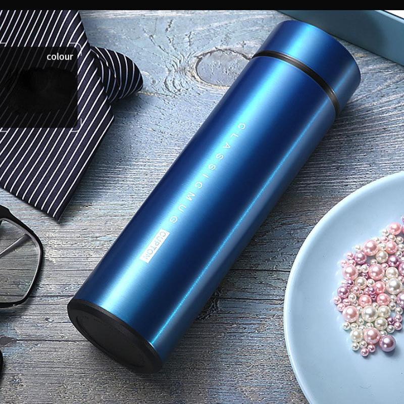 Multi-purpose Portable Intelligence Thermos Cup 500ml Vacuum Flasks Portable Stainless Steel Thermos Cup Water Bottle Office Thermos Cup