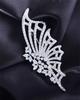 New Elegant Baroque Pearl Natural Shell Zircon Butterfly Brooches for Women Coat Clothing Accessories Pins Creative Corsage