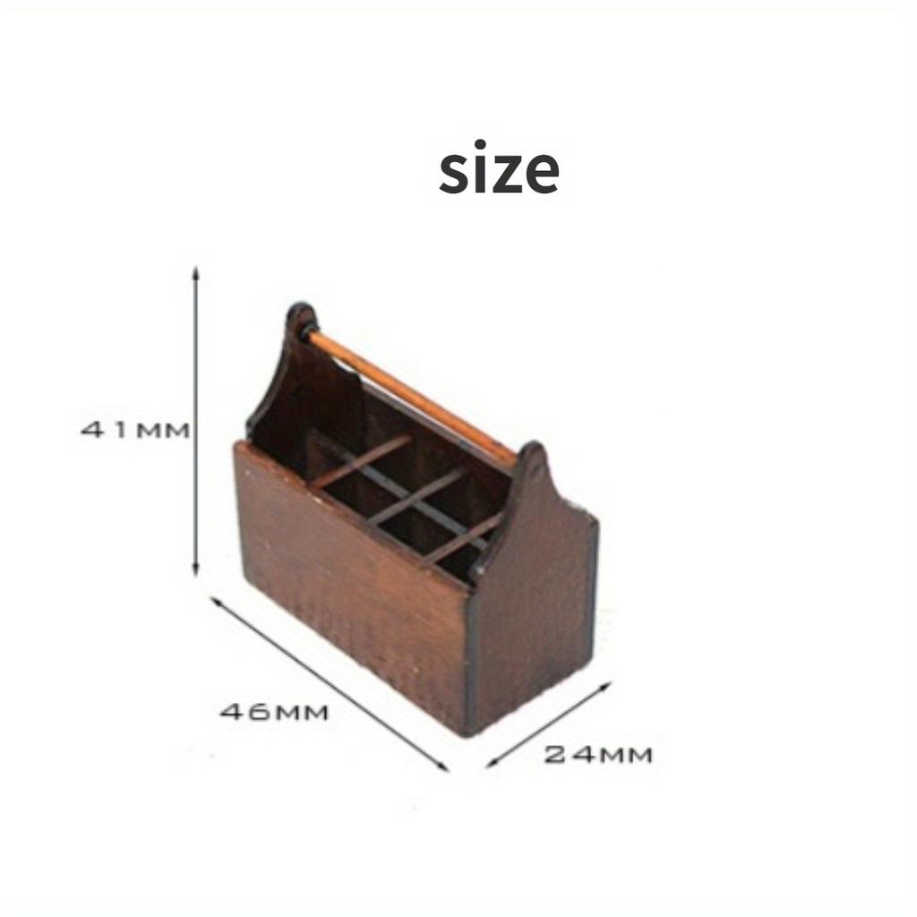 9pcs 1:12 Dollhouse Miniature Toolbox Handmade Mini Tools Sets Model Furniture Accessories For Doll House Decor Kids Toys DIY