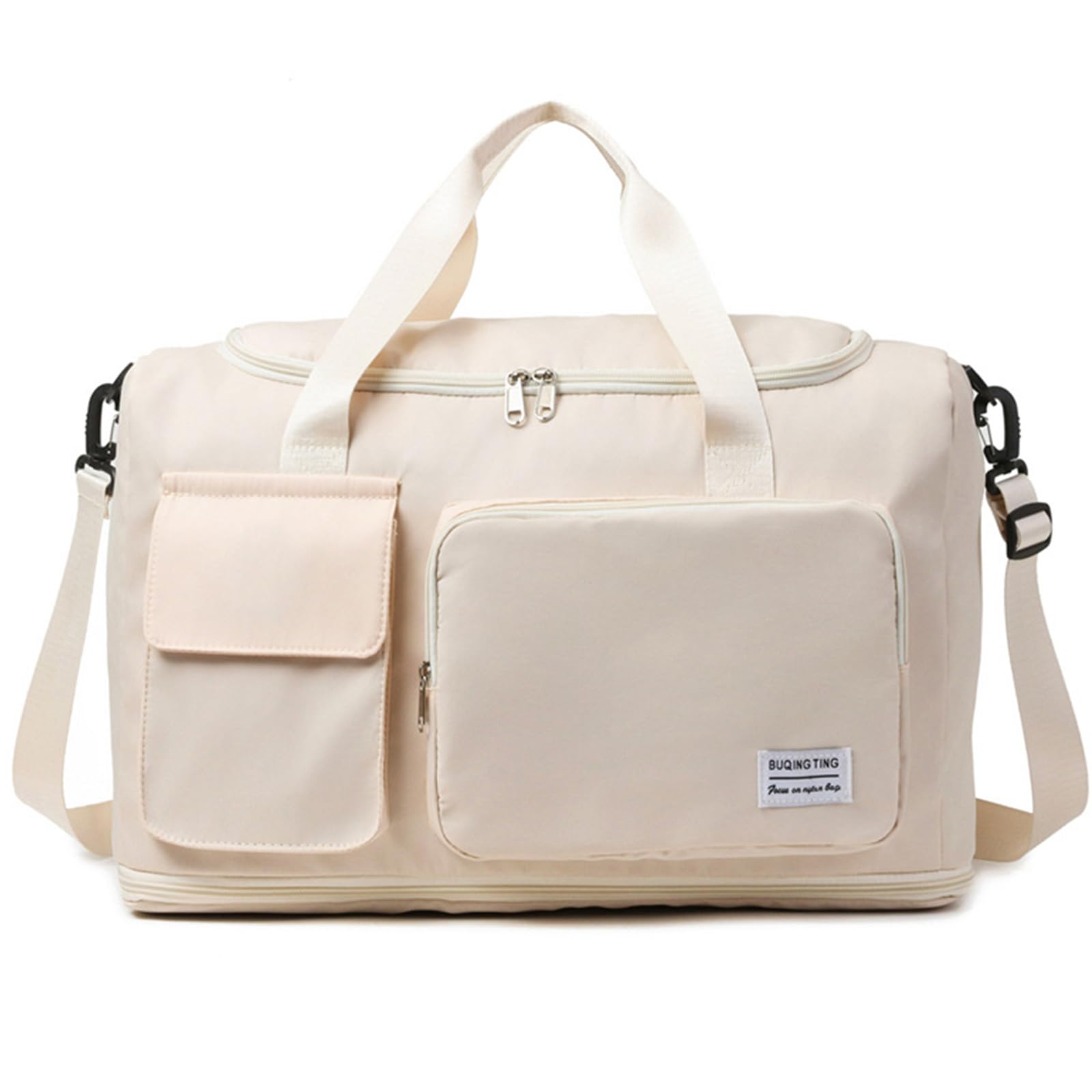 

Boston school trip large capacity with 2 travel bag bag, bag, wet/dry pockets, nights/3 days, carry-on bag, carry-on bag, (light beige)