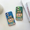 Painted Pattern Colorful Sliver Double Sided Hard Shell Shockproof Anti-fall Phone Casing for Vivo