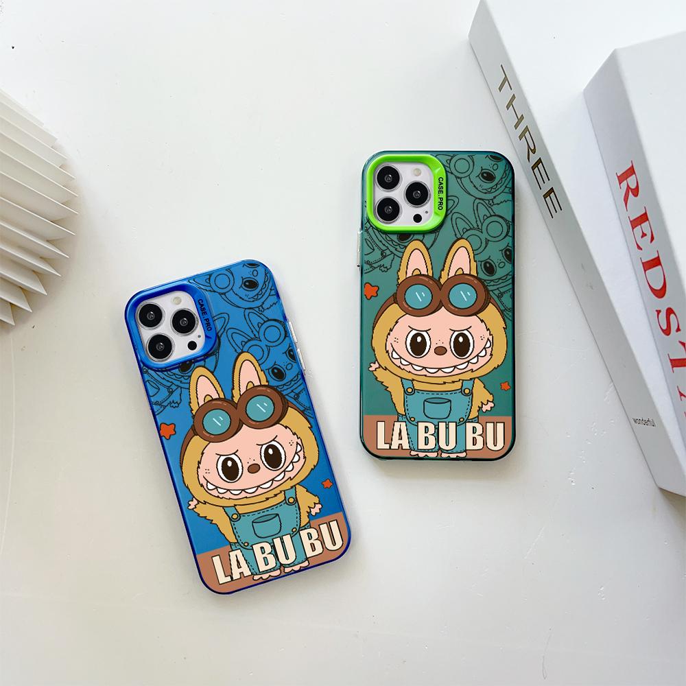 Painted Pattern Colorful Sliver Double Sided Hard Shell Shockproof Anti-fall Phone Casing for Vivo