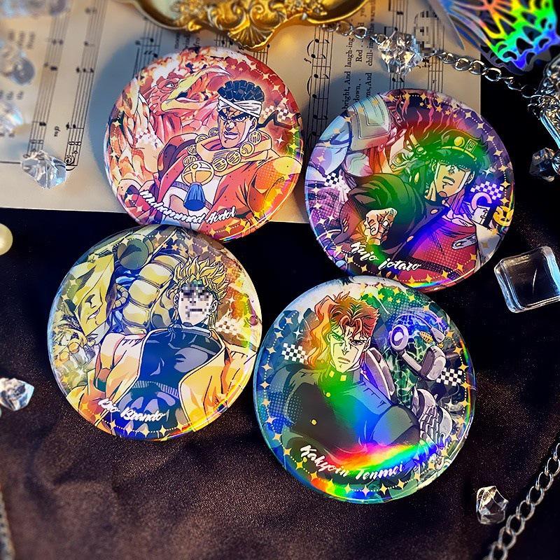 Jotaro, Kakyoin, and Polnareff Doujin Badges Collection