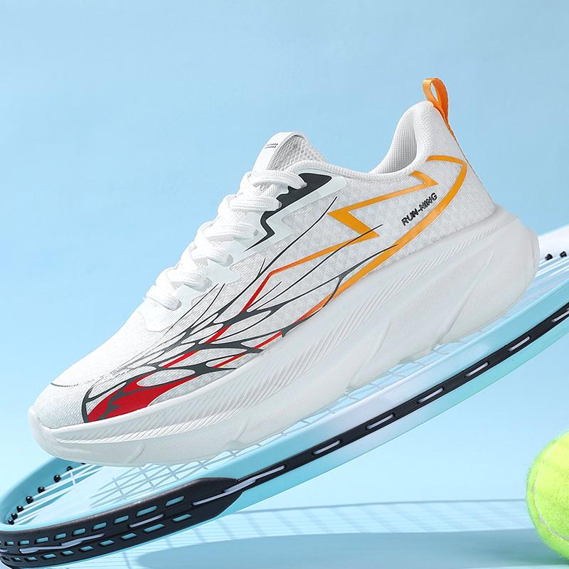 Professional Men Tennis Sneakers Breathable Tennis Training Shoes Shock-Absorbant Outdoor Sneakers Non Slip Running Gym Shoes