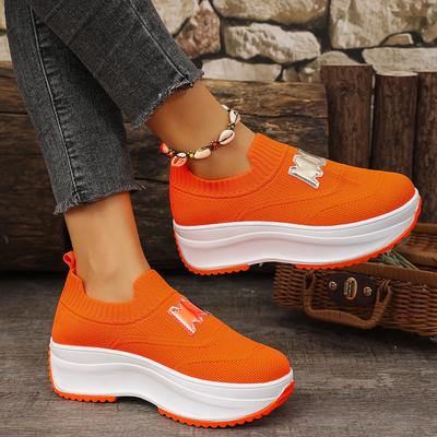 Fashion Women Platform Sneakers Casual Slip On Fashion Loafers Shoes Ladies Outdoor Breathable Tennis Sneakers Woman Zapatos De Mujer