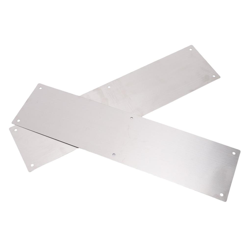 1 Pair Door   Plate Stainless Steel Door Bottom   Plate for Interior Exterior Door Decor