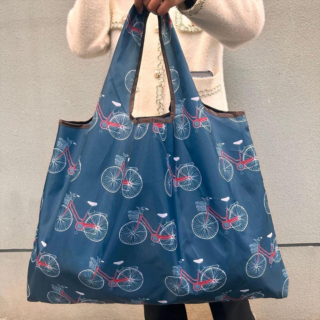 Eco-Friendly Foldable Single Shoulder Grocery Bag for Women, Large Capacity