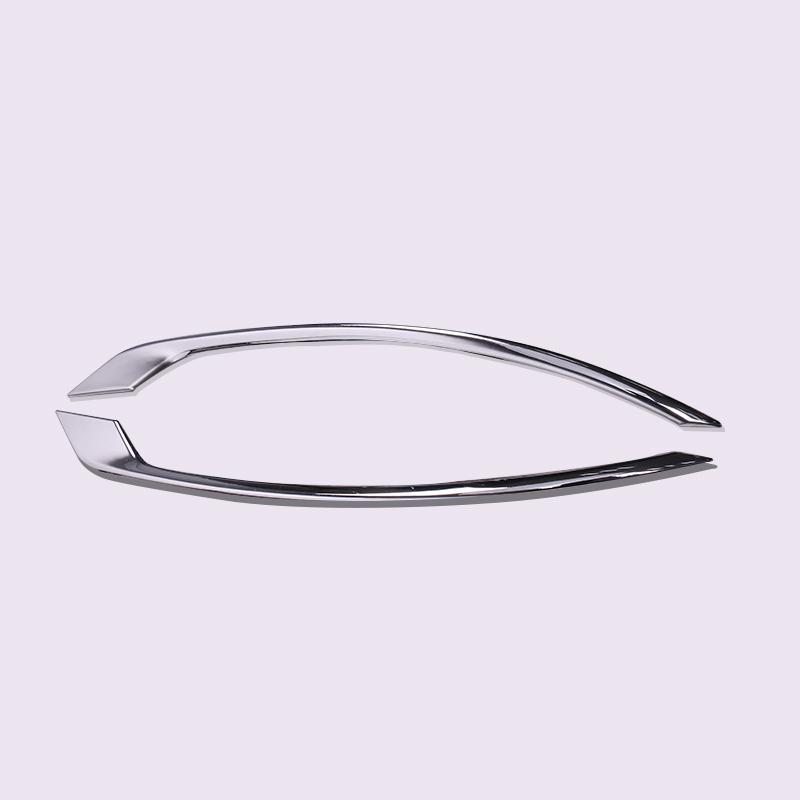 Car Styling Accessories 2pcs ABS Silver Chrome Plated Rear Fog Light Decoration Strip Cover Trim Fit For VOLVO XC60 2018- 2PCS