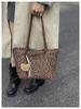 Leopard Print European Retro Tote Bag: Fashionable, Versatile, Large-Capacity Shoulder Handbag for Women