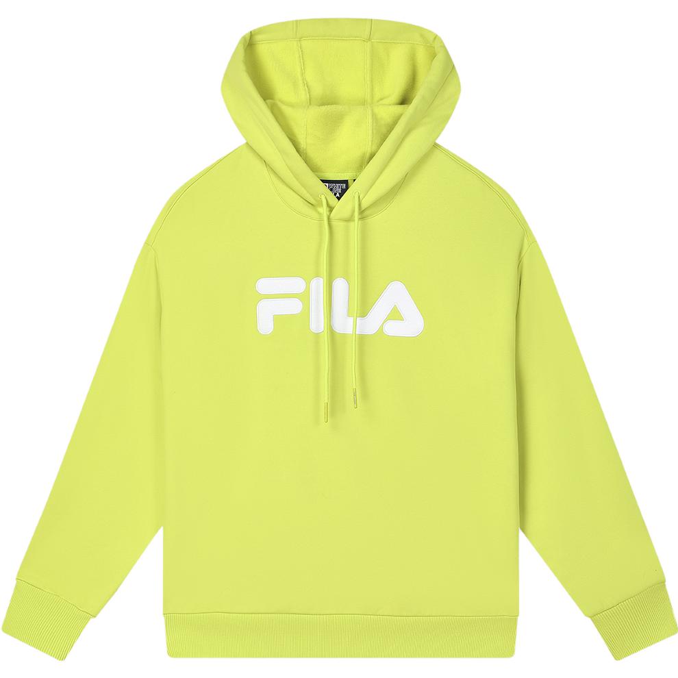 

FILA 2023 Winter New Knit Hoodie Fashion Casual Loose Solid Color Knit Sweatshirt Couple Style Unisex Sweatshirt Sulfur-Green F51U348297F-YE XL