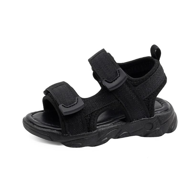 Sandali da Spiaggia da Bambina Open-Toe Nuovi Estivi per Bambini Monocolore Morbidi Casual Scarpe da Passeggio per Bambini Piccoli Stile Coreano