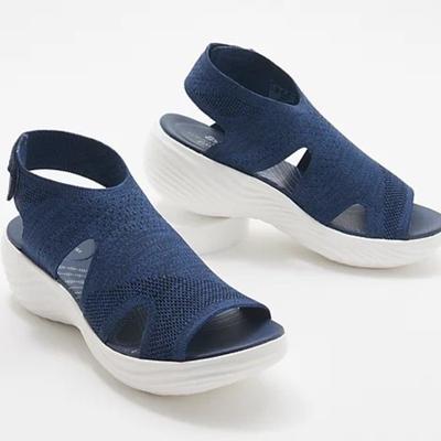 Summer New Fly Weave Open Toe Shoes Women Outdoor Flat Platform Sandals Women Plus Size Casual Sandals Sandalias De Mujer