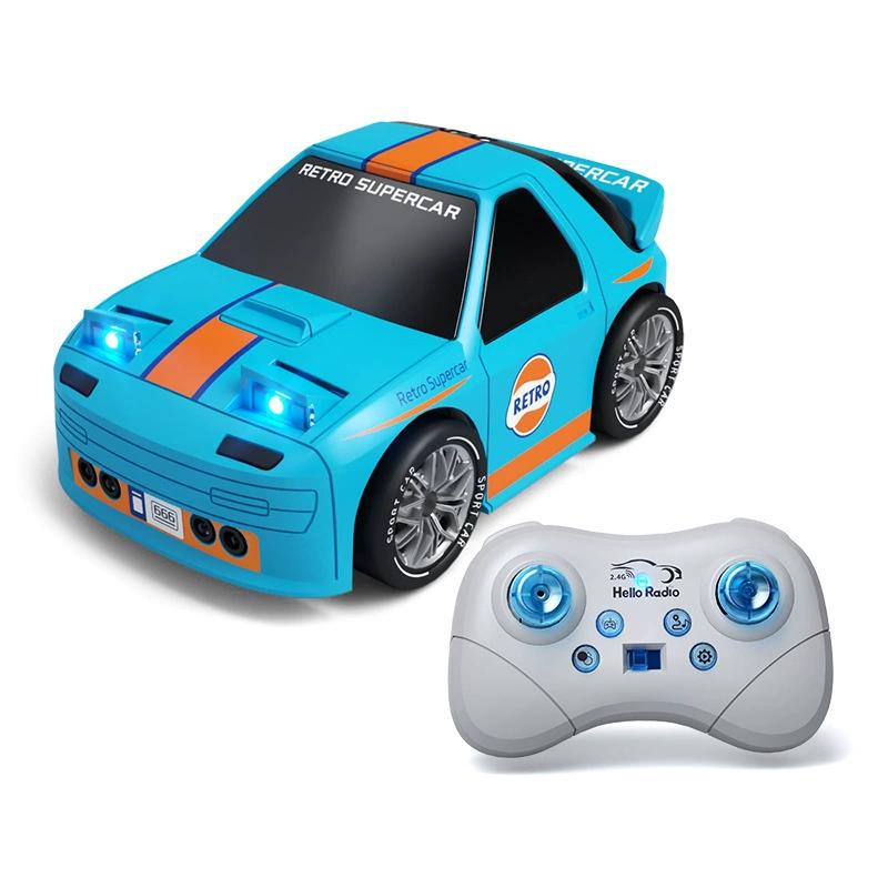 Coche de control remoto 4WD de alta velocidad para niños, vehículo acrobático con giro de 360°