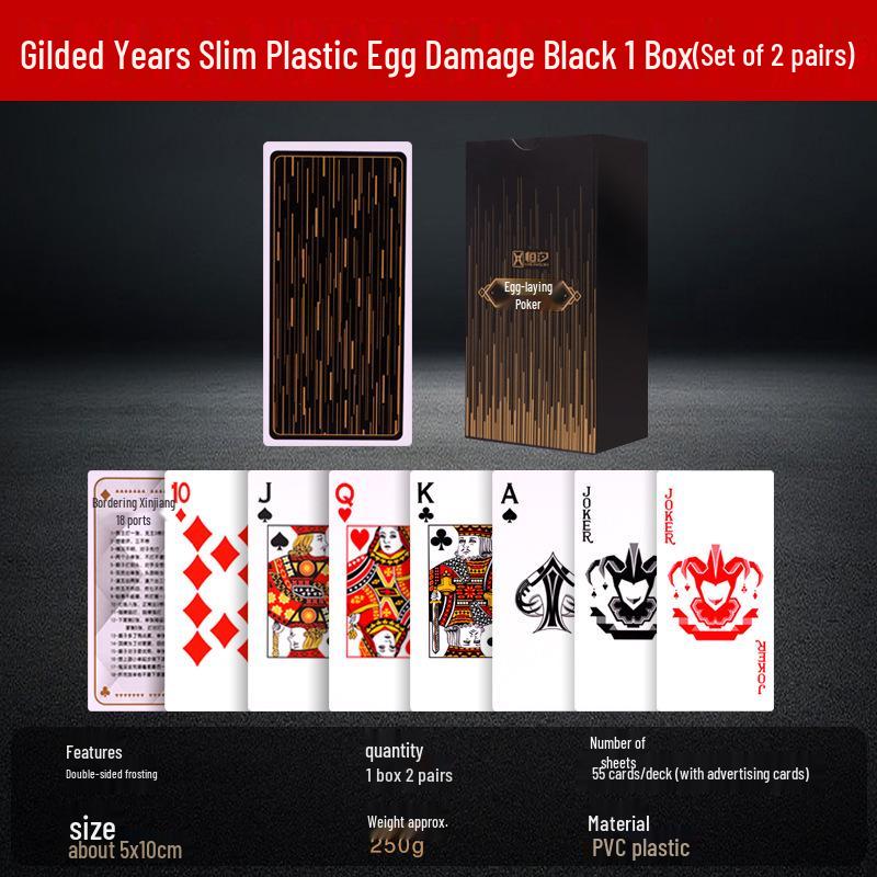 

Gold Art Waterproof & Fold-Resistant Guan Dan Playing Cards, Model 2201 – High-End Plastic Design for Dou Di Zhu.