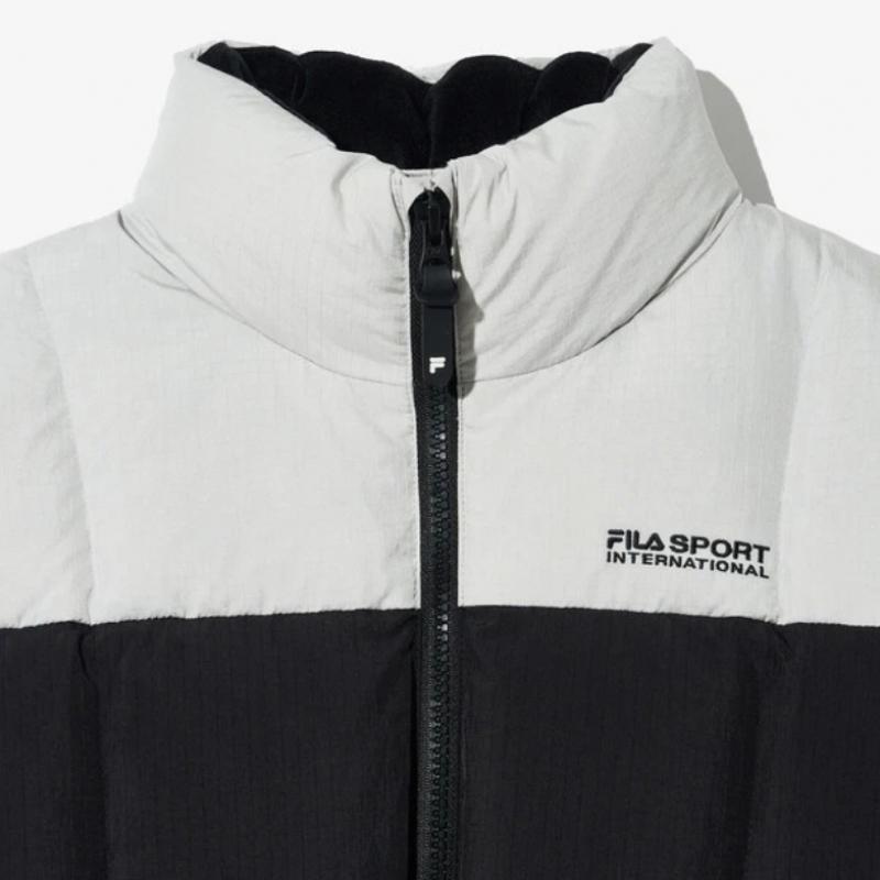 [fila Kids] Logo Point Half Neck Short Down  Fk2djg4204x Lgy  q0zFk2djg4204xLgy