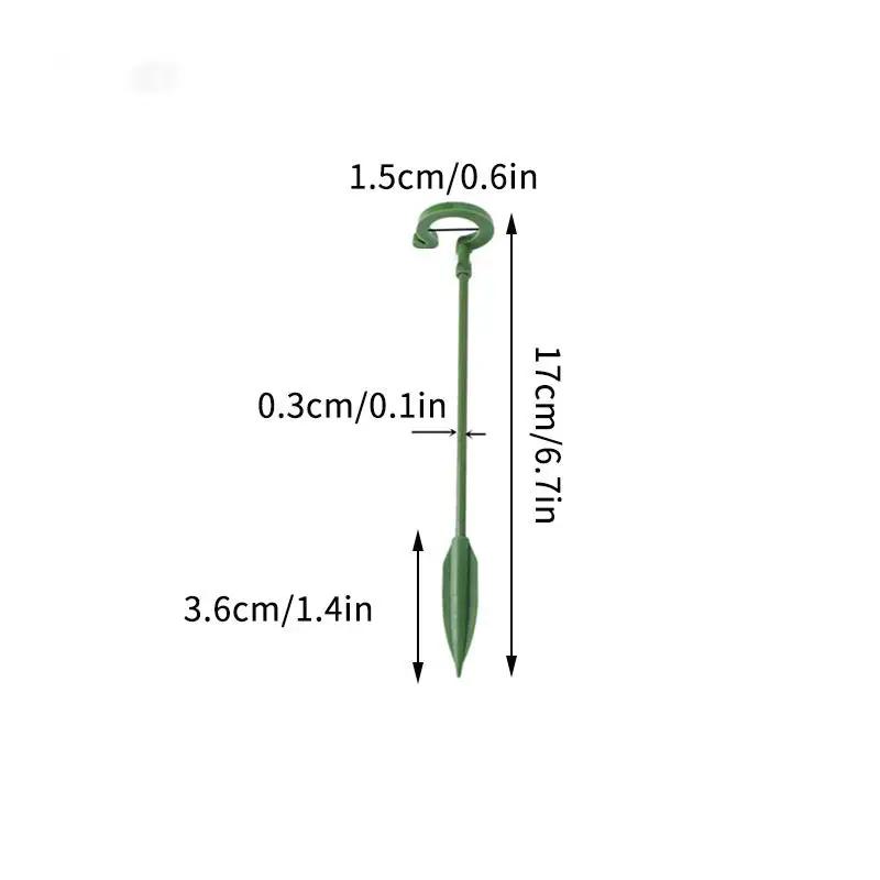 

5/10/20 шт. Пластикова підставка для підтримки рослин Садові кілки для фіксації троянд Багаторазові Підставка-тримач для квітів орхідеї-метелика Захист від вилягання 5PCS
