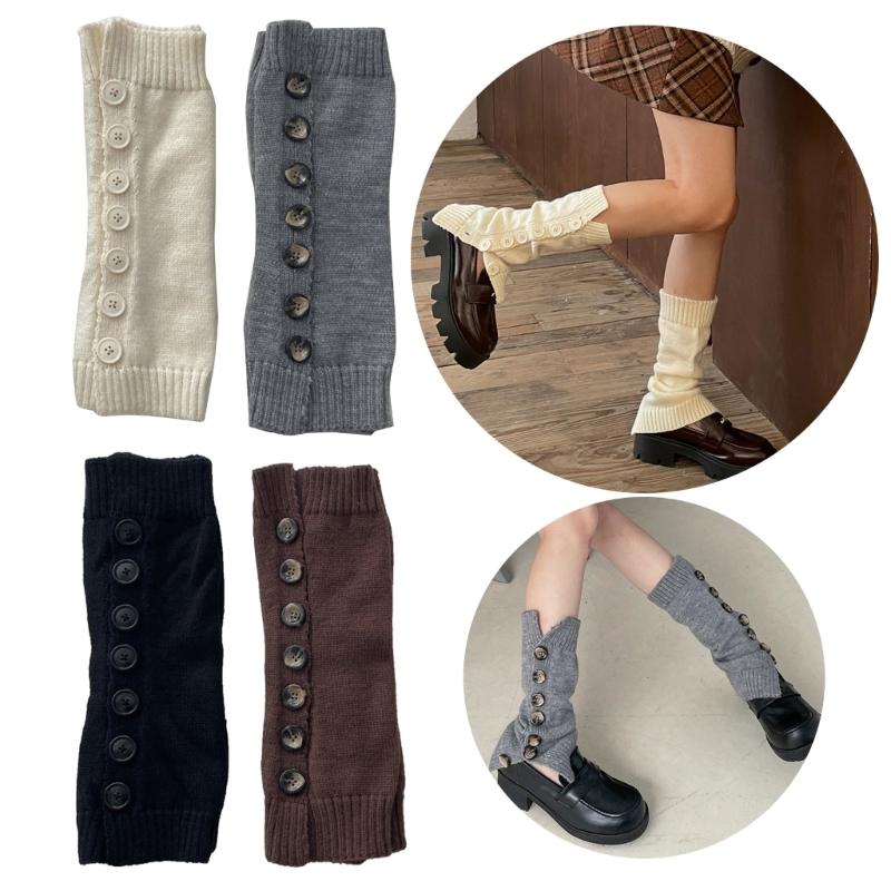 Women Knitted Winter Stocking Leg Warmers Long Socks Boot Cuffs Toppers Legging Pads Knee Brace Pads Knee Warmers Sleeve
