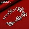 Exquisite 925 Sterling Silver Four-Leaf Clover Bracelet - Women's Gift Jewelry Party Fashion Accessory