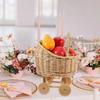 Large Candy Basket Stroller Shaped Baby Carriage Planter Vintage Flower Basket  Photography Props