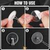 10-Pack Self-Adhesive Ceiling Hooks with 80ft Hanging Line for Paper Lanterns Hanging, Removable Sticky Damage-Free No-Drill Ceiling Wall Hooks for