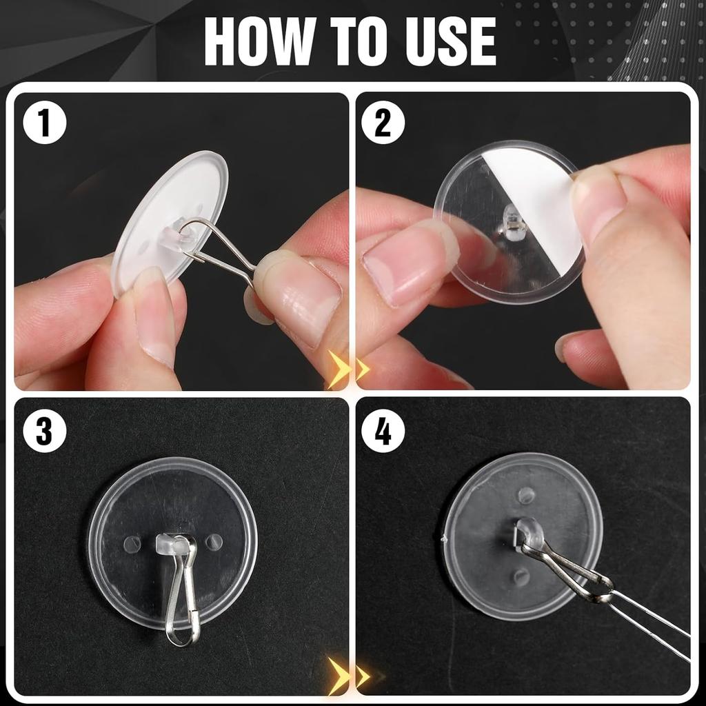 10-Pack Self-Adhesive Ceiling Hooks with 80ft Hanging Line for Paper Lanterns Hanging, Removable Sticky Damage-Free No-Drill Ceiling Wall Hooks for