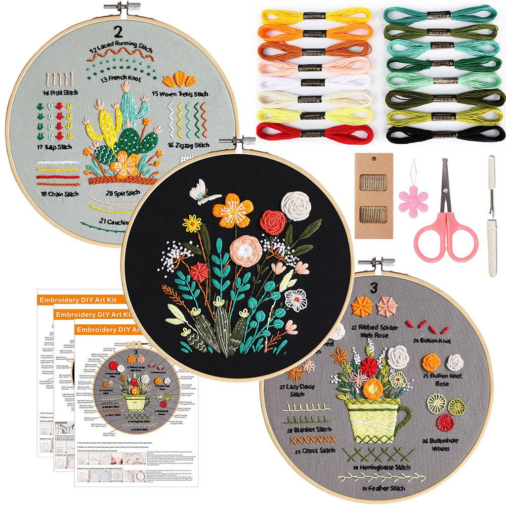 Neue Sticknadeln Übung Handgemacht DIY Materialpaket, Dutzende Nadeln Einstieg Kombiniert Mit 4-teiligem Set