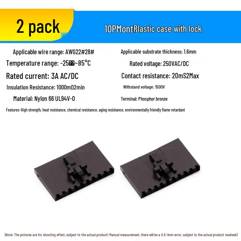 2.54 Lockable DuPont Connector: 2P & 3/4/10P Straight/Bent Pin Header MX2.54 Socket