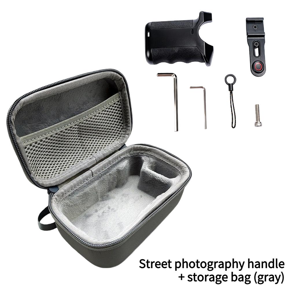 For Insta360 AcePro2 PC Frame Protective Case Street Photography Grip Extended Adapter Anti-Fall Quick-Release Grip Storage Bag