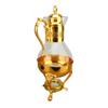 Glass Coffee Pot Set Heatable Water Pitcher with Lid and Cup Vintage Style Hot Cold Tea Kettle for Home and Office Use