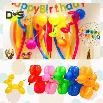 100Pcs Long Balloons Latex Twisting Balloon DIY Animal Making Balloon Kid's Carnivals Party Supplies for Birthday Wedding Party