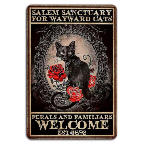 

Sanctuary for Wayward Cats Sign Vintage Decor AluminumAluminum 20x30cm（7.8x11.8inch）