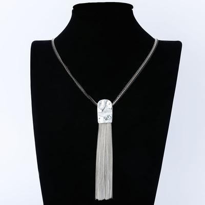 Women'S Alloy Tassel Long Fashion Accessories Vintage Simple Necklace Pendant Sweater Chain