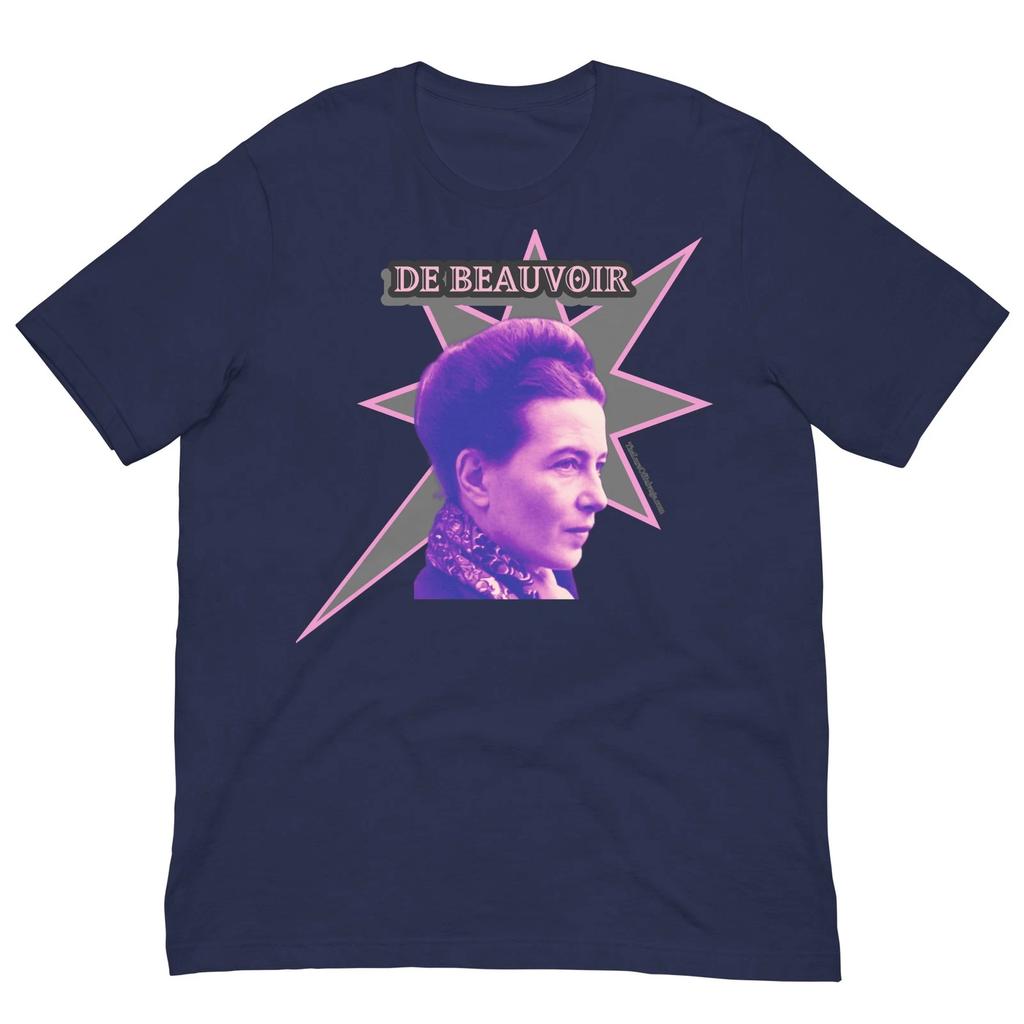 Simone De Beauvoir - T-shirt Leggera e Comoda