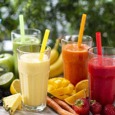 [200 Pcs] 19cm Plastic Drinking Straws - 6mm Diameter Disposable Straws for Coffee and Cocktail, Colorful Short Straws for Bar, Club, Kitchen