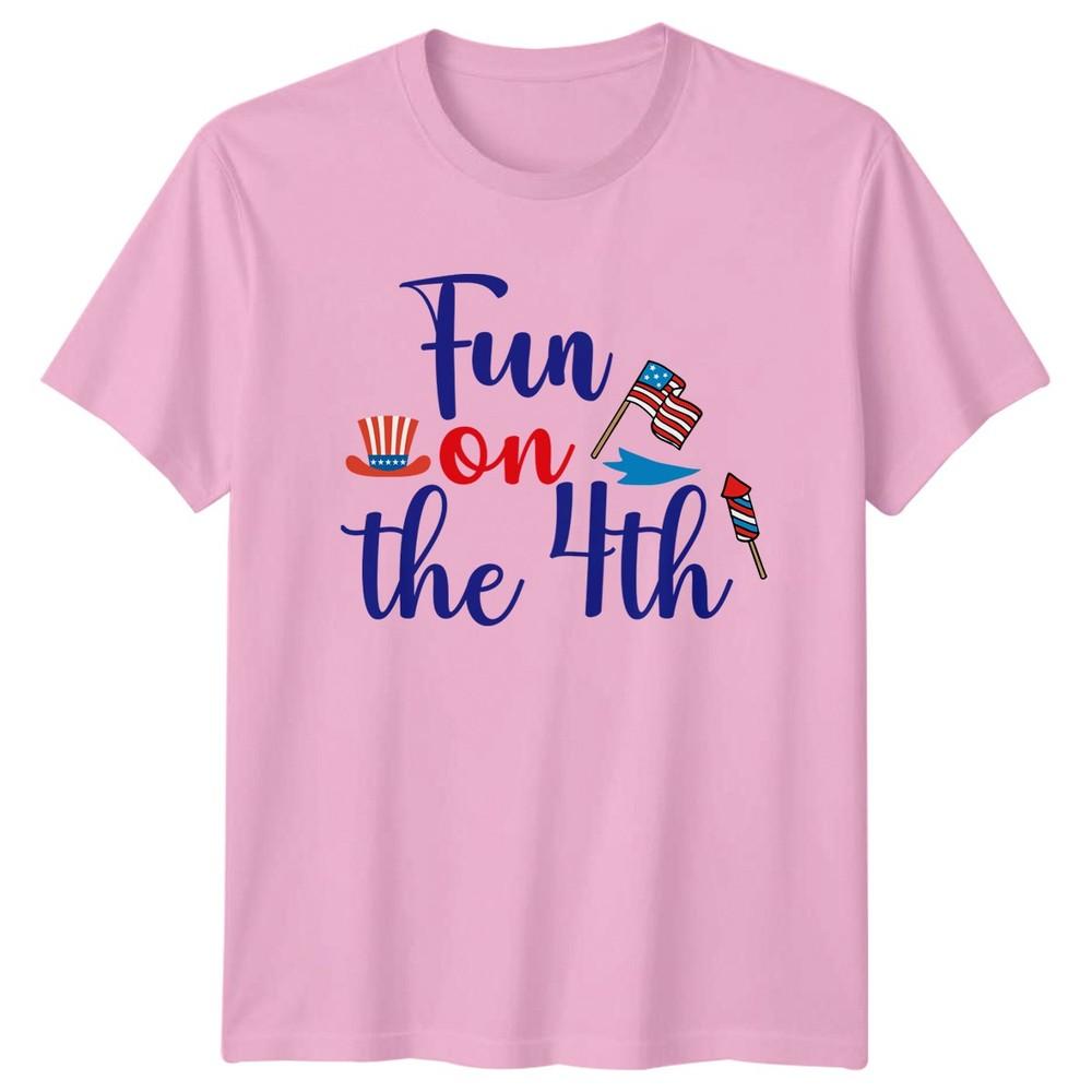 Fun On The 4th Fourth Of July Holidays Graphic Tee Unisexs Unisexs Unisex TShirt