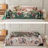 Pastoral geblümte Rosen-Sofaabdeckung Nordisch Haustierfreundliches Sofatuch für das Wohnzimmer Luxuriöses Gemütliches Schmutzabweisendes Sofa-Pad
