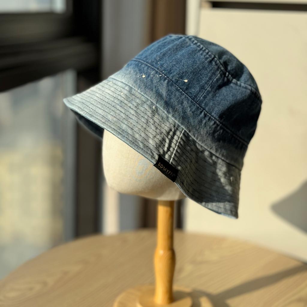 Spring and summer new denim fisherman hat for women2026Versatile casual sun protection hat, large head circumference, makes the face look smaller,