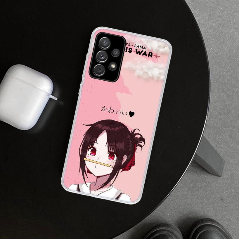 Kaguya Sama Shinomiya Phone Case Cover for Samsung Galaxy A12 A22 A32 A52 A72 A02S A51 A50S A31 A20S A10S Note 20 Ultra 10 Plus