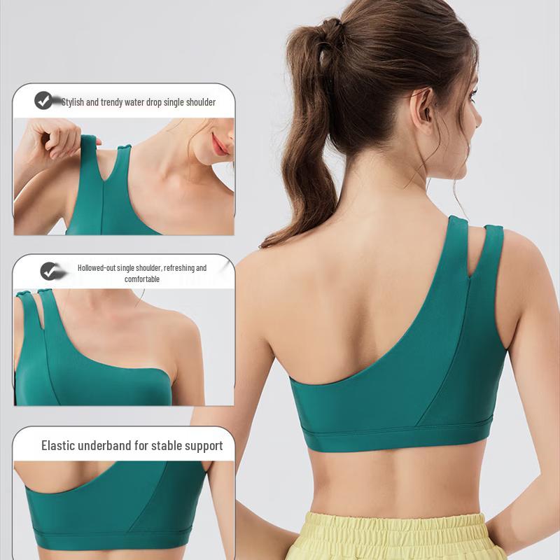 Women's One-Shoulder Medium-Support Sports Bra
