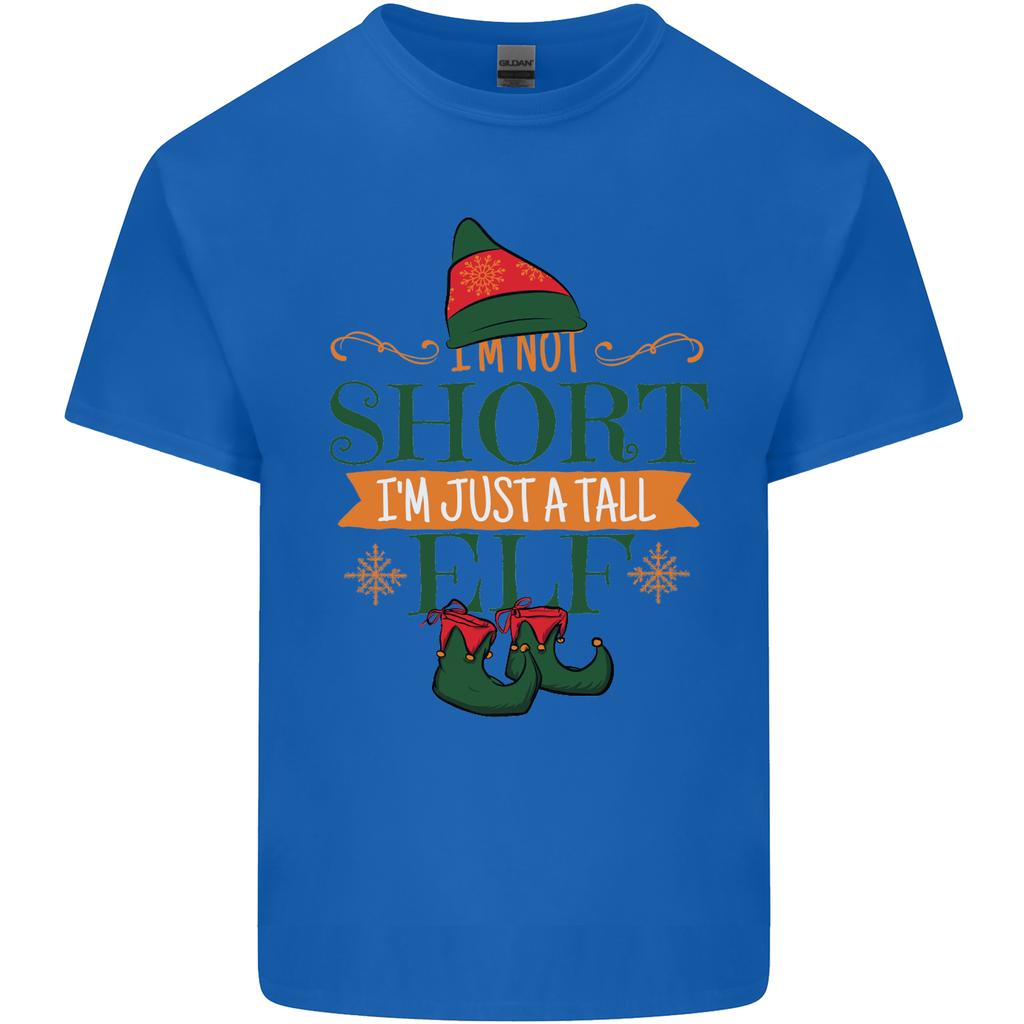 Im Not Short Tall Elf Funny Christmas Unisexs Light Cotton TShirt