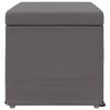 Stool Gray 61 X 41 X 40 Cm Faux Leather and Engineered Wood