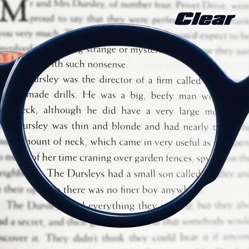 Men Retro Reading Glasses Anti Blue Light Eyewear Trend Ultra-lightweight Round Frame Women Presbyopic Eyeglasses Frame Unisex