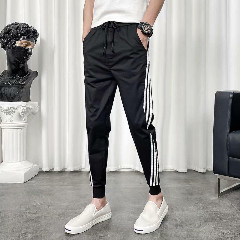 

Мужские облегающие брюки-шаровары Nine-Point - модные повседневные леггинсы Small чёрный