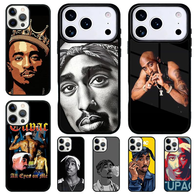 Rapper 2pac Singer T-Tupac Shockproof Phone Case for iPhone 17 Air 16e 15 11 12 14 13 Pro Max Cover Coque