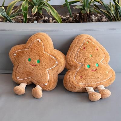 Gingerbread Star Tree Pillow Girl's Bedside Pillow Office Nap Pillow Girl Living Room Sofa Cute Cushion