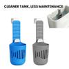 Adjustable Silicone Toilet Tank Holders, Hanging Toilet Tank Cleaning Caddy with Hook Design, Reduce Tank Residues, Rust-Free and Easy To Install
