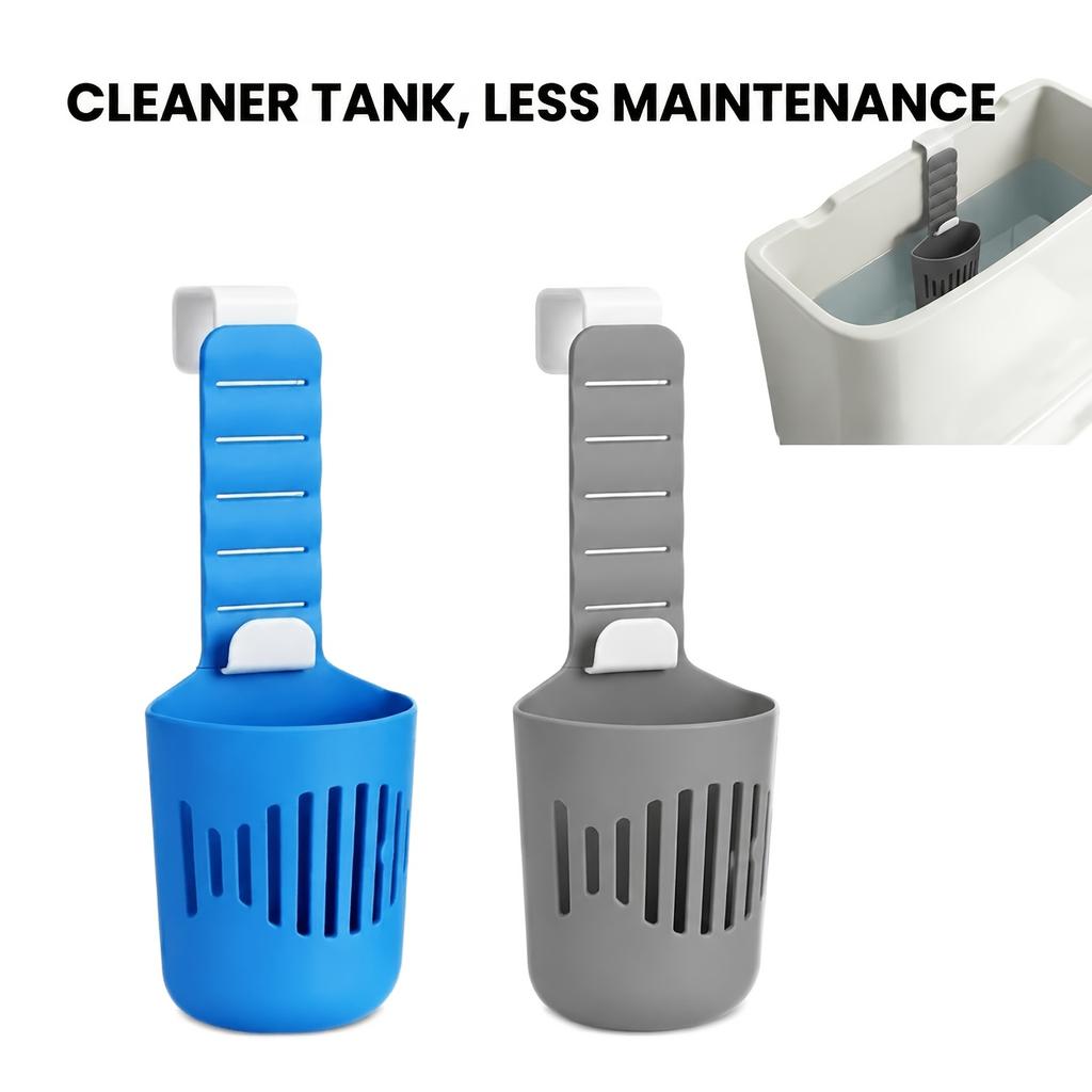 Adjustable Silicone Toilet Tank Holders, Hanging Toilet Tank Cleaning Caddy with Hook Design, Reduce Tank Residues, Rust-Free and Easy To Install
